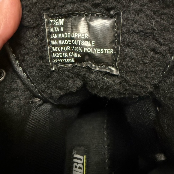 Khombu Waterproof Lace-Up Winter Ankle Boots Alta Black - Medium - Picture 6 of 8